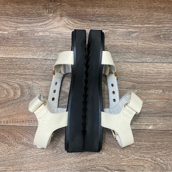 All Saints Womens Scale Eyelet Rihanne Platform Wedge Sandals Slingback Size 9 - Picture 6 of 8